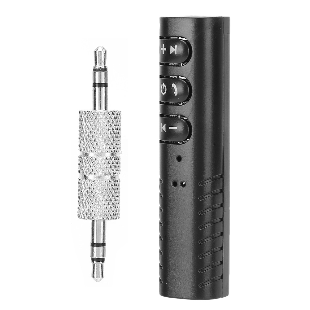 Clip-On Bluetooth Audio Receiver Stereo Music Adapter 3.5mm AUX Hands Free Car. 