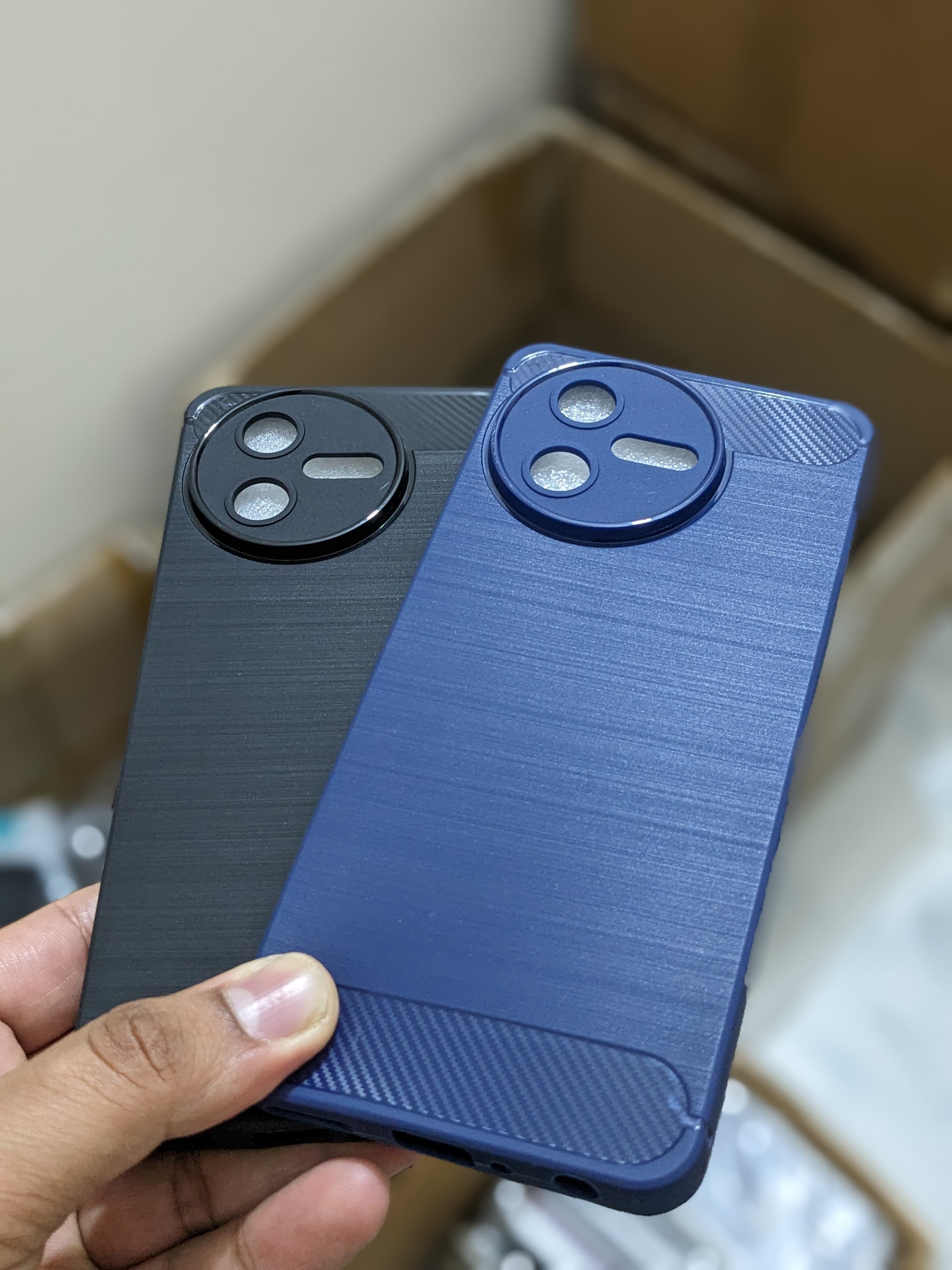 For Walton NEXG N8 Back Cover Premium Silicone Soft Case With Carbon Fiber Texture Design Official NEXGN8 Back Case WaltonN8 Cover. 