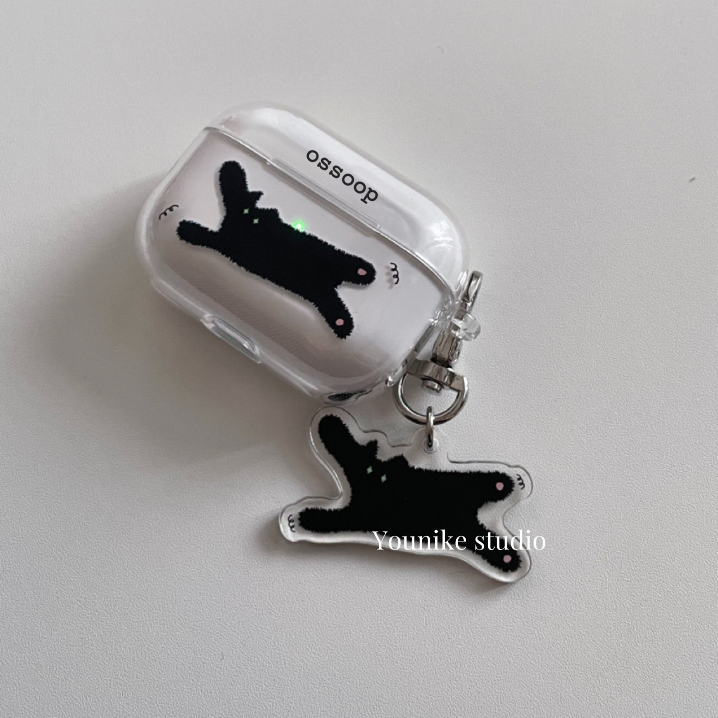 Korean Cartoon Cute Cat Airpod Case For 1 2 3 Pro 2 Airpod Pro Case Clear Tpu Air Pod Cover With Keychain Funda. 