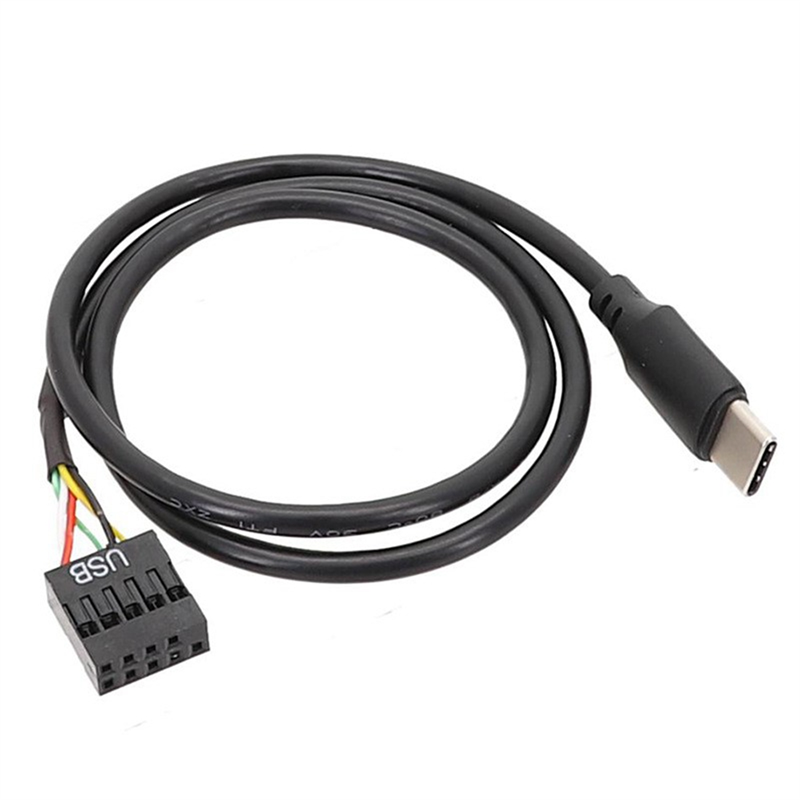 5Pcs USB 9Pin to USB Type C Cable for Computer Motherboard to USBC Secondary Screen PC LCD Screen 9Pin USB Cable Adapter Easy Install. 