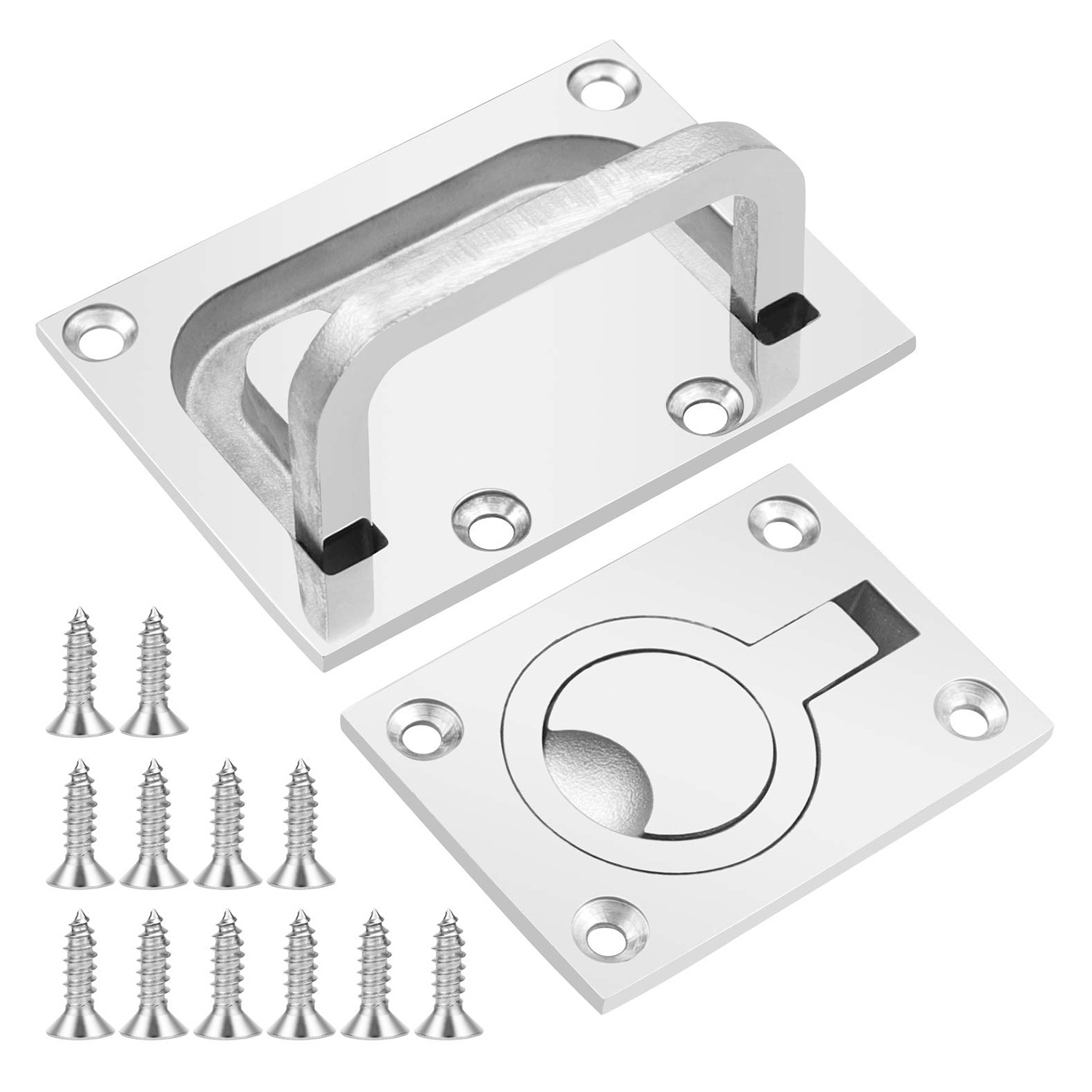 Furniture Handles 2 Flush Boat Hatches Stainless Steel Marine お気に入り