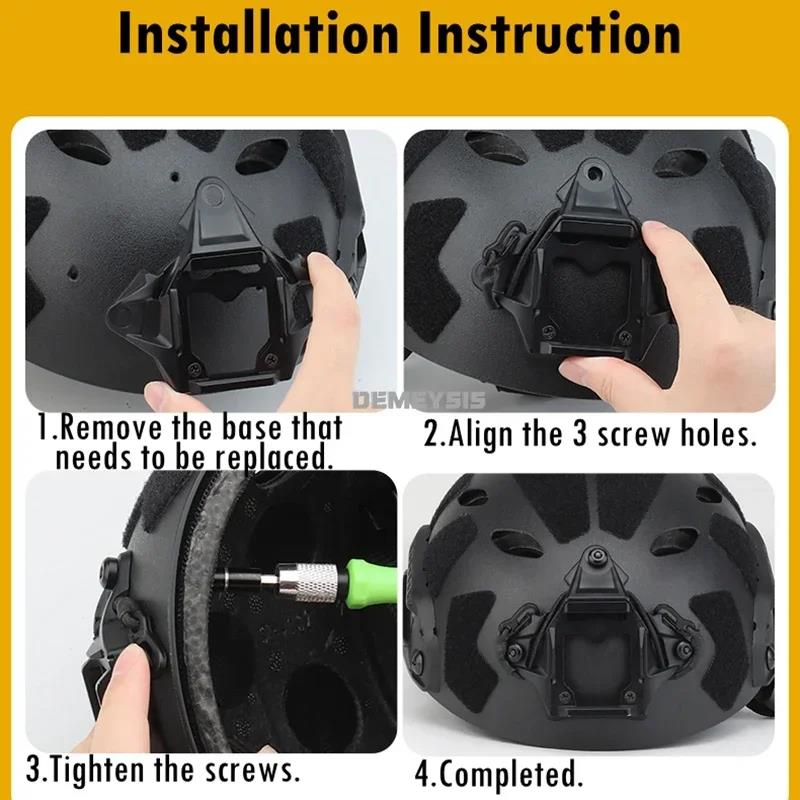 Tactical Helmet NVG Mount Night Vision Device Bracket Adapter for FAST Helmets Accessory. 