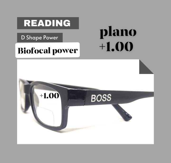 Superb Biofocal Reading Power Glasses For Men & Womens Lens Strength (+1.00) Power < Biofocal Reading power glass frame +1.00 Progressively Better