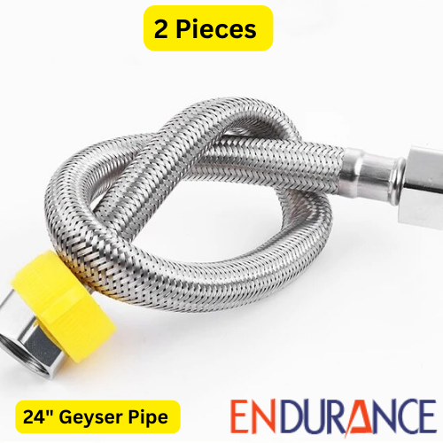 24 Inches 2 Pieces Geyser Pipe Connection Pipe Heavy Use in Geyser Water Line. 