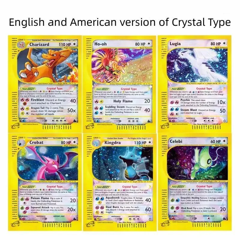 Pocket Monsters Charizard Golem Self Made English American Version Anime Game Characters Classic Series Collection Card Toy
