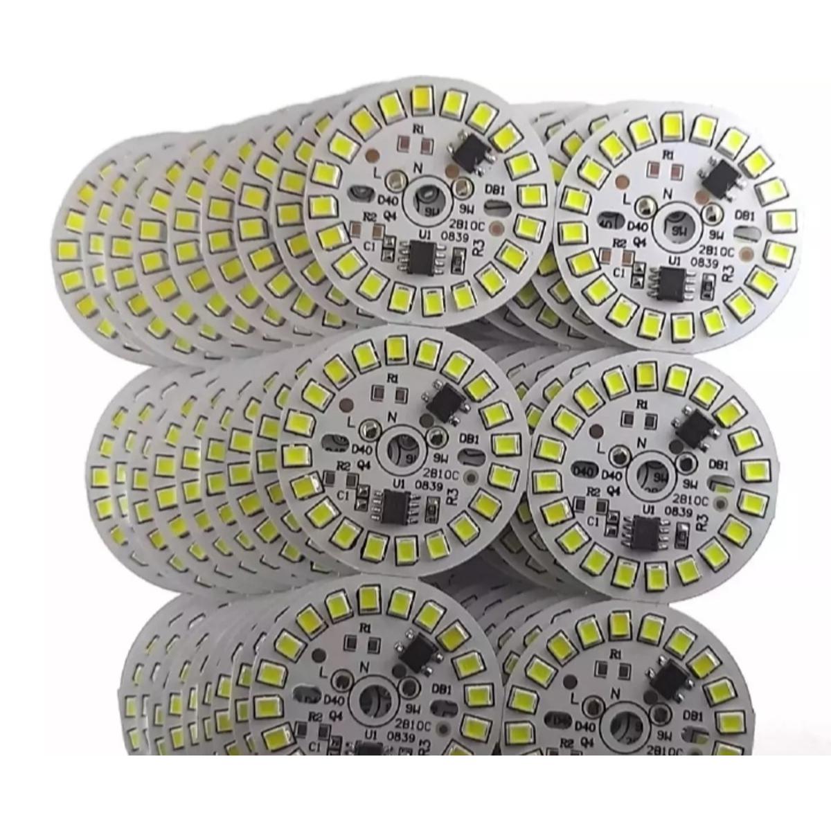 12 WATT DOB (Direct On Board) Warm White Color phinics LED Bulb Raw Material of 12 Watt DOB (Direct On Board) Pack of 10 DOB PCB Only