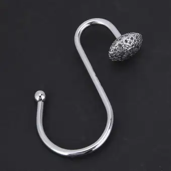12 Pcs S Shaped Iron Curtain Hook Decorative Hanger Bath Shower
