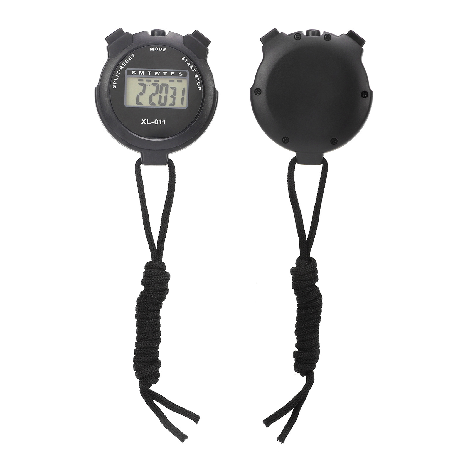 Sports Stopwatch, Black Digital Sport Stopwatch Timer Waterproof Single Row Display Easy To Read for Judging for Racing for Swimming. 