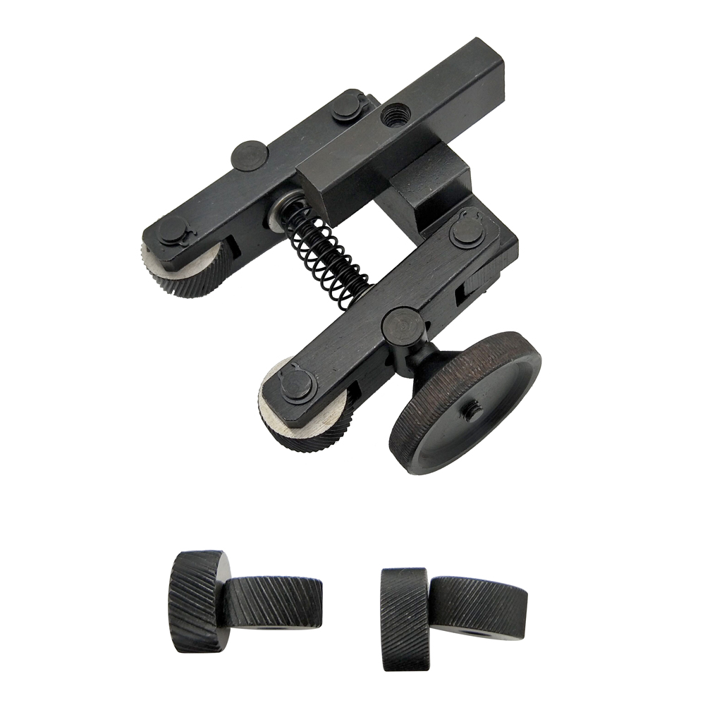 Mini Size Lightweight Portable Knurling Knurler Tool Holder Linear Knurl Tool Lathe Adjustable Shank with Wheel. 