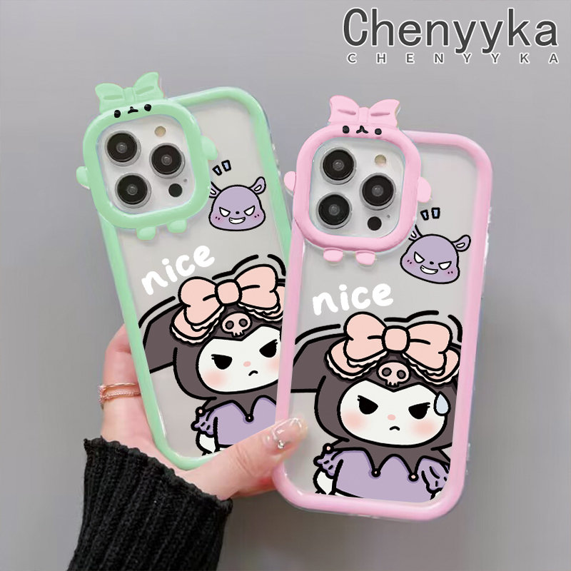 Chenyyka For OPPO A16K A16E A16 A16s A54s Case Cartoon Cute Kuromi Colorful Little Monster Camera Lens Soft Silicone Transparent Phone Cases Fashion Clear Shockproof Protective Case. 