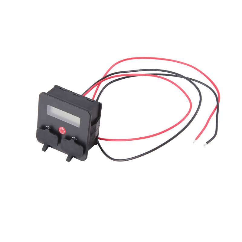 DC12-24V Battery Capacity Indicator Voltmeter with Dual USB Changer