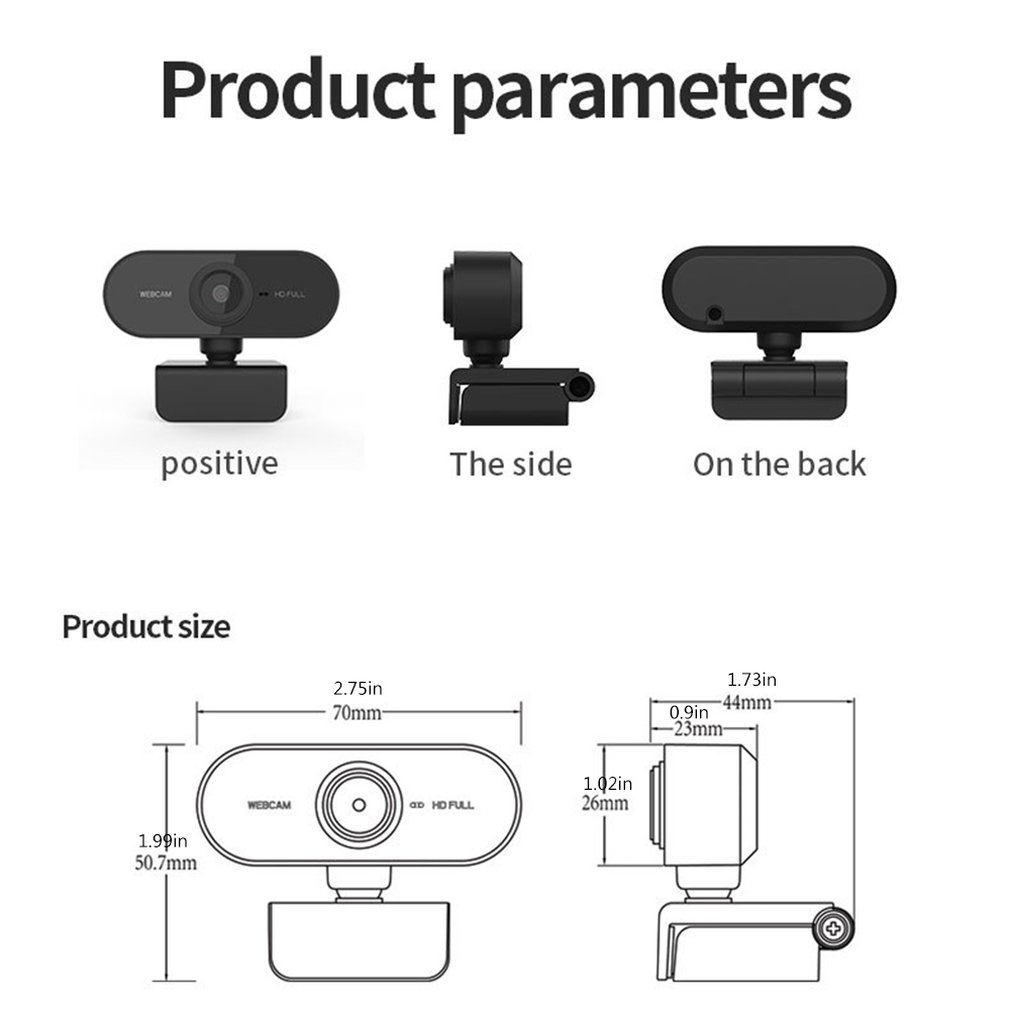 Webcam 1080P PC Mini USB 2.0 yüksek çözünürlüklü Web kamera mikrofon USB bilgisayar Video kayıt canlı Web Camaras. 