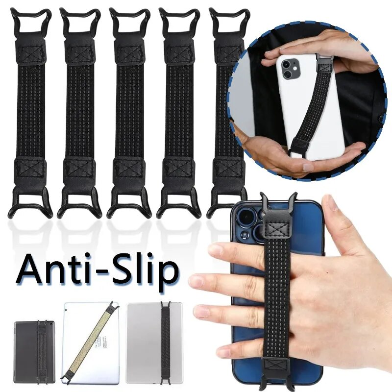 Mobile Phone Security Hand Strap Holder Universal Tablet Holder Belts Drop Prevention Elastic Bundle Grip Belt for Ipad Pro
