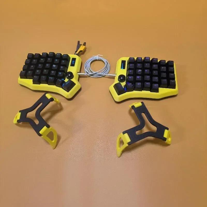 Split Keyboard Kits Case RGB Acrylic Ergonomics Ergo Custom DIY Corne Keyboard Kit Case PC Gaming Accessories. 