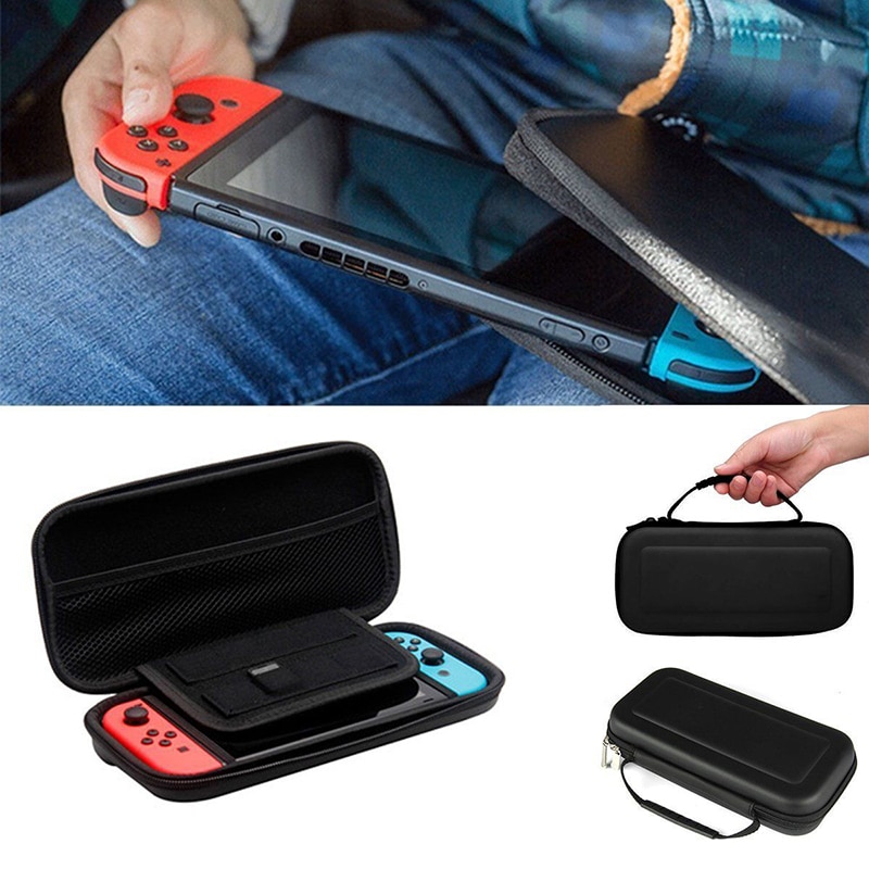 【VisioN Shop】Portable NS bag EVA Hard Shell Zip Cover Travel Protective Handle Carry Case Pouch For Nintend Switch. 