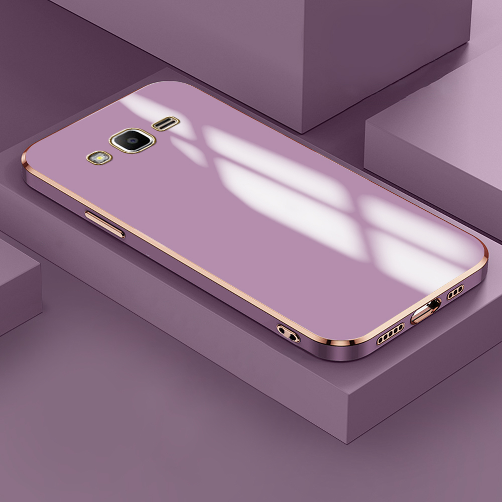 COROGI for Samsung Galaxy Grand Prime Plus Back Cover Luxury 6D Plating Frame Shiny Bling Case Soft Silicone Square Phone Cases Pouch