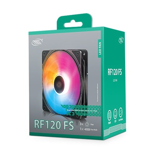 Deepcool RF120 FS 120mm LED Case Fan 3-in-1 Pack. 