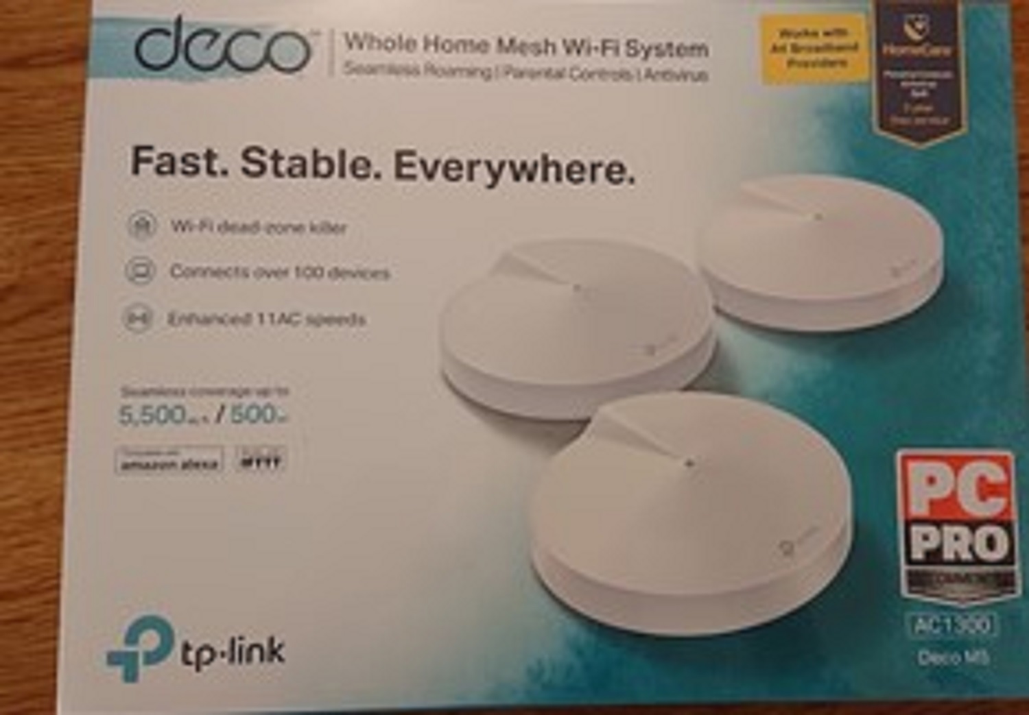 Router TP- Link Deco M5 Whole Home Mesh Wi-Fi System - 3 Pack (Warranty: 02 Years, Service Waranty: 05 Years). 