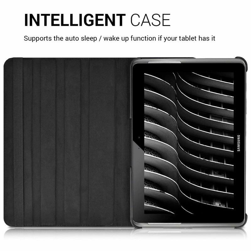 Case for Samsung Galaxy Tab 2 10.1 inch P5100 P5110 P7500 P7510 Tab2 Tablet Case 360 Rotating Bracket Flip Leather Cover. 
