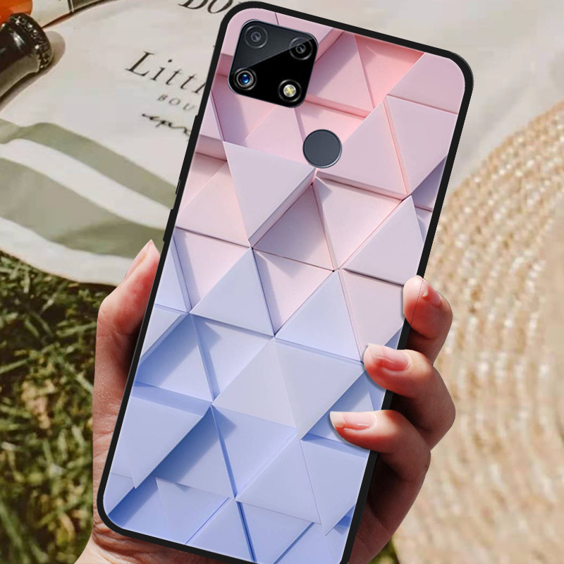 For Realme C25S Case Paint Silicon Back Cover Phone Case for Realme C25 C 25S C25 S Cases Realme C25s RMX3195 Soft bumper coque. 
