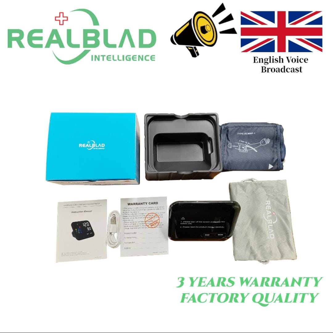 Digital LED Blod Pressure Monitor, USB Rechargeable, Sphygmomanometer, BP Machine, Spanish Voice, Upper Arm Sphygmomanometer. 