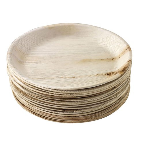 10'' Round Areca Leaf Plate (Supari Patar Plate) EcoFriendly Option