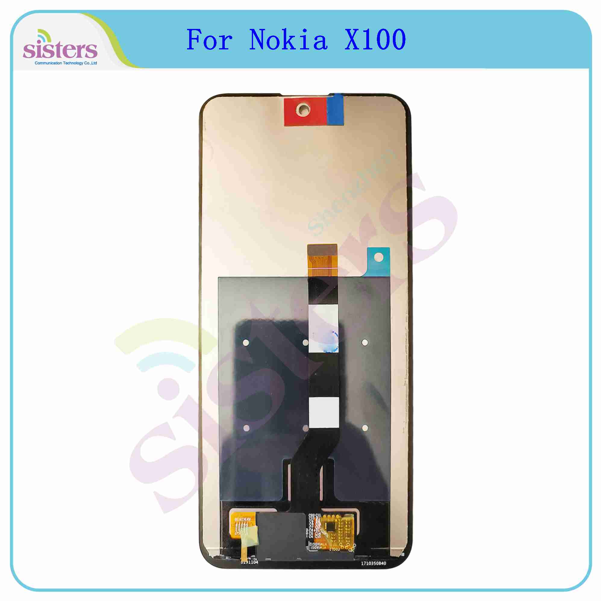 6.67 Original LCD For Nokia X100 Display Touch Screen Digitizer Assembly Replacement For X100 LCD Display Repair Parts No Frame