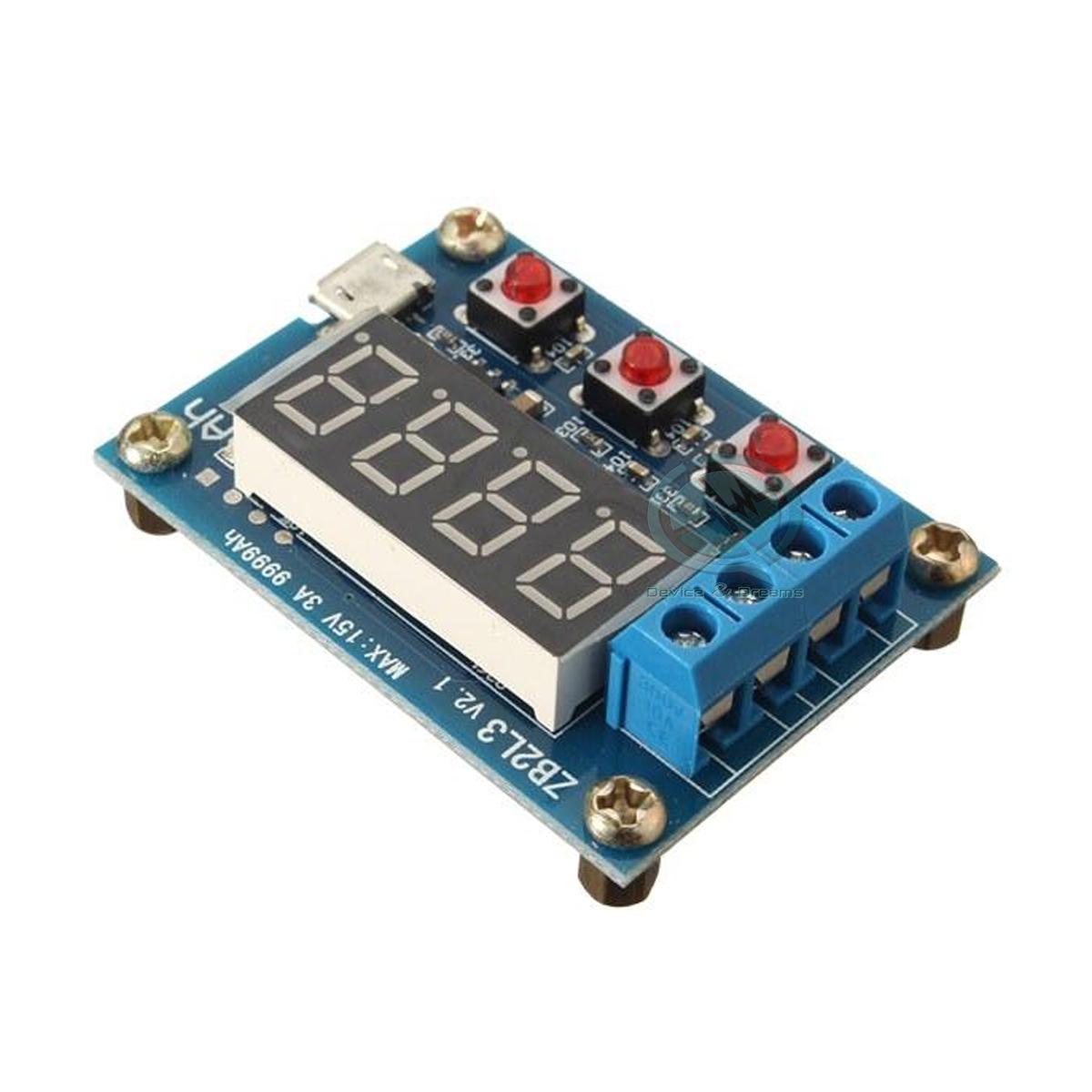 ZB2L3 Li-ion Lithium, Lead-acid 1.5V-12V Battery Capacity Meter & Discharge Tester for 18650 Li-ion Lithium Battery. 