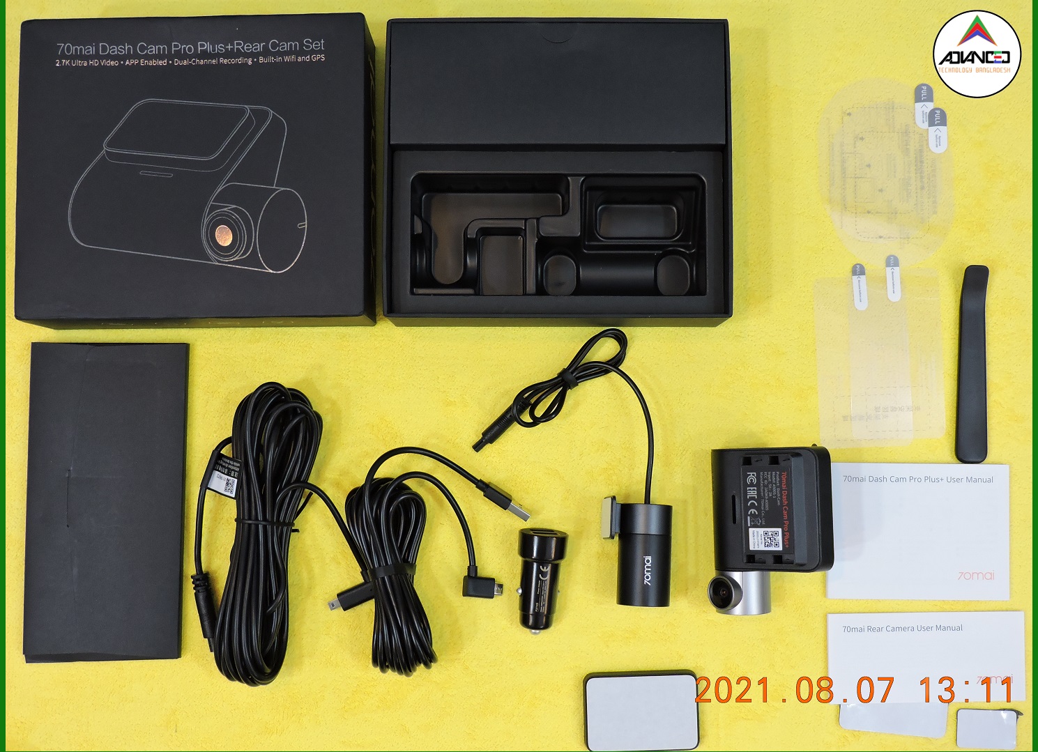 Xiaomi 70mai A500s Pro Plus Dash Camera1944P Resolution ADAS + Rear Camera RC06 FULL HD (Global Version). Record Front & Rear together!!!. 