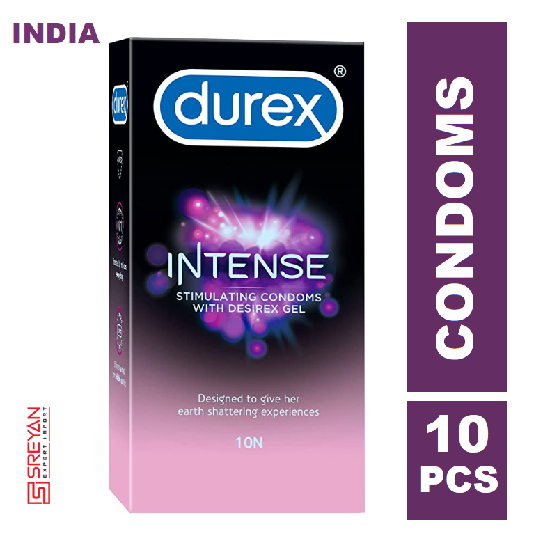 DUREX Intense Stimulating Condoms - 10Pcs Pack(India)
