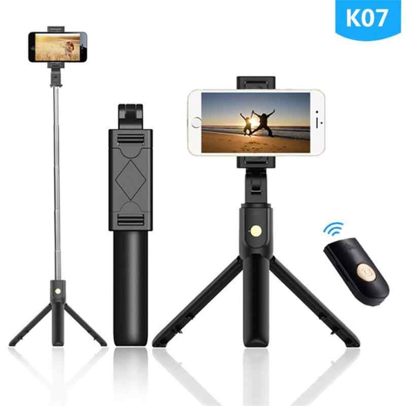 (Gadget Tronx ) K07 3 In 1 Handheld Bluetooth Selfie Stick For Iphone Samsung Huawei Wireless Remote Shutter Monopod Portable Extendable Mini Tripod - Tripod. 