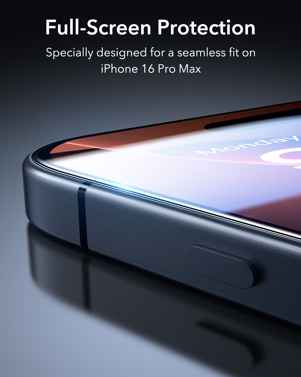 iPhone 16 Pro Max Screen Protector, ESR Armorite Screen Protector for iPhone 16 Pro Max- 1 Pack. 