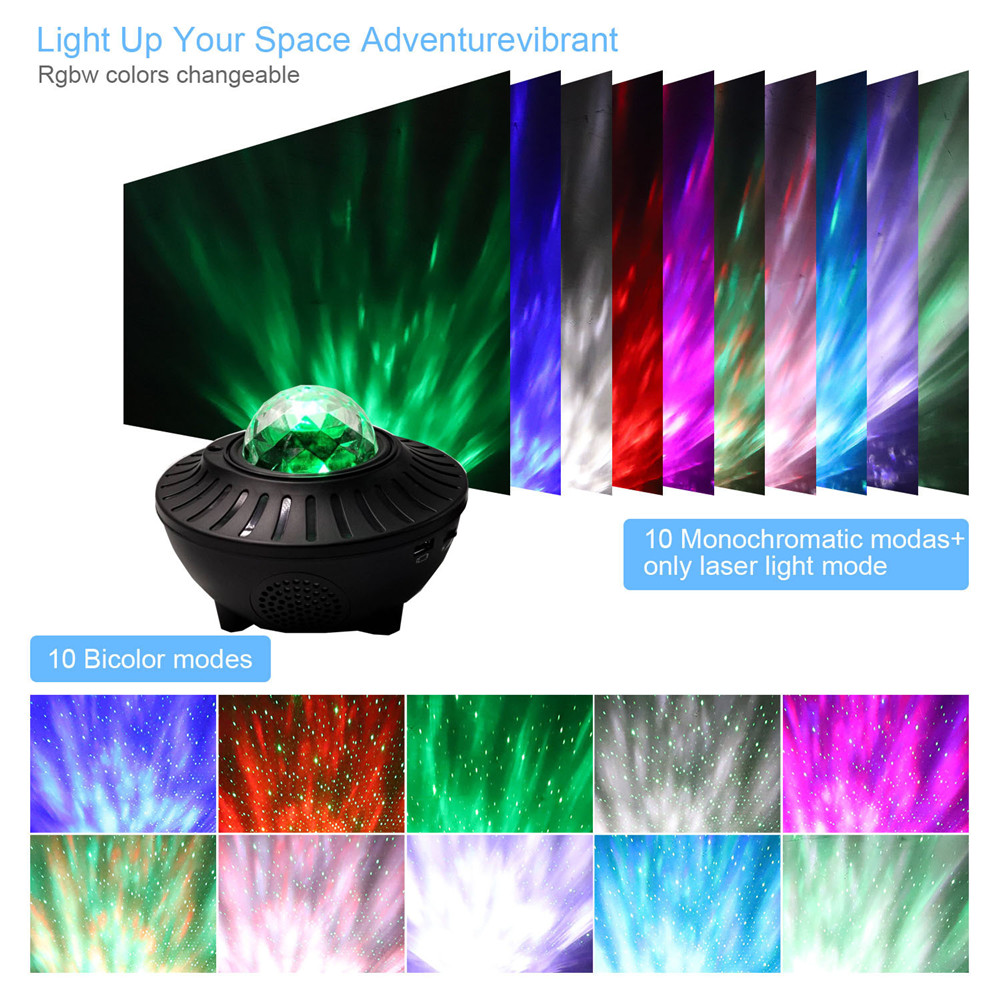 USB Starry Watermark Bluetooth Music Starlight Projector Stage Watermark Projection Lamp. 