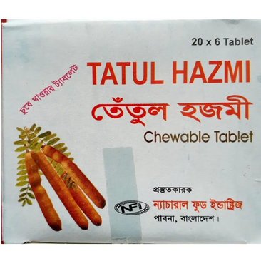 Tasty Tetul Hazmi - 1Box (20x6=120Tablet)