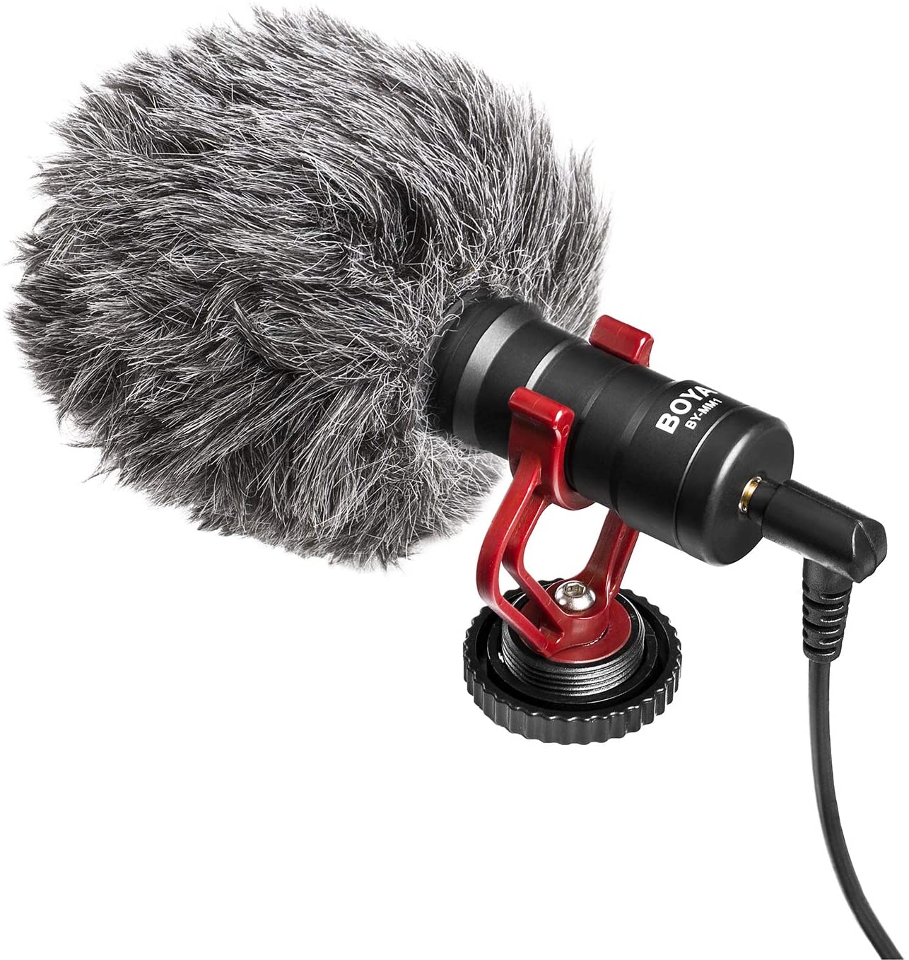 BOYA BY-MM1 (for iPhone, Android Smartphones, DSLR Cameras Camcorders - Battery-Free Camera Microphone Vlog Video Mic) 1 Year official warranty On-Camera Shotgun Microphone