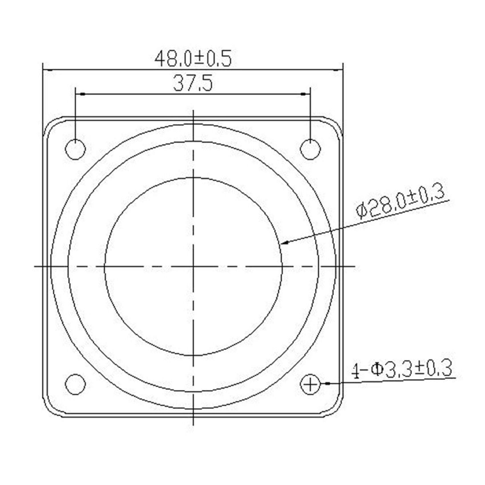 1.8 Inch Audio Speaker 4Ω 10W 48mm Bass Multimedia Loudspeaker DIY Sound Mini Speaker with Mounting Hole. 