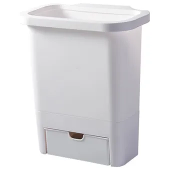 12l Kitchen Trash Can For Cabinet Door Trash Bin Plastic Waste Bin With Garbage Bag Storage Box Kitchen Compost Caddy White A Buy Online At Best Prices In Bangladesh Daraz Com Bd
