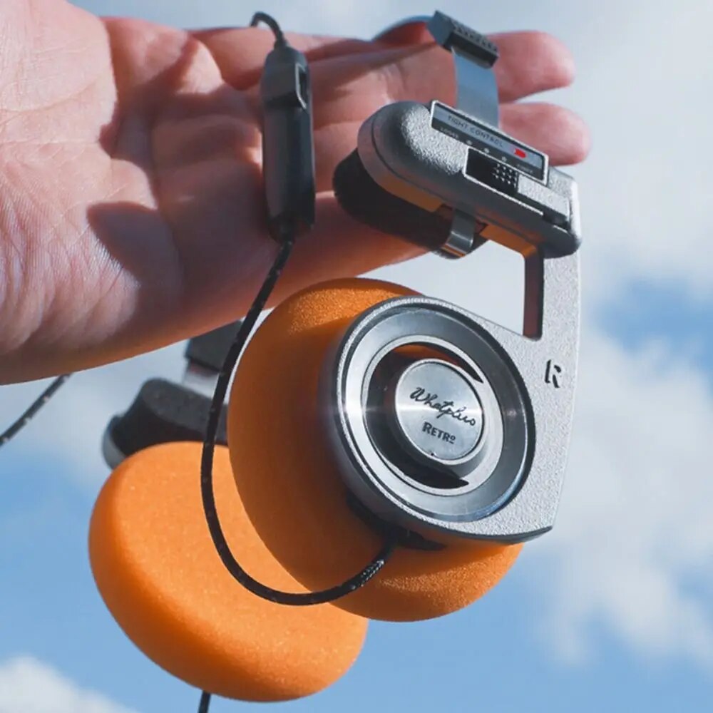 Retro Wireless Headphones Bluetooth 5.2 Classic Open Hifi On-ear Headset With Noise Reduction Mic For KOSS Porta Pro. 