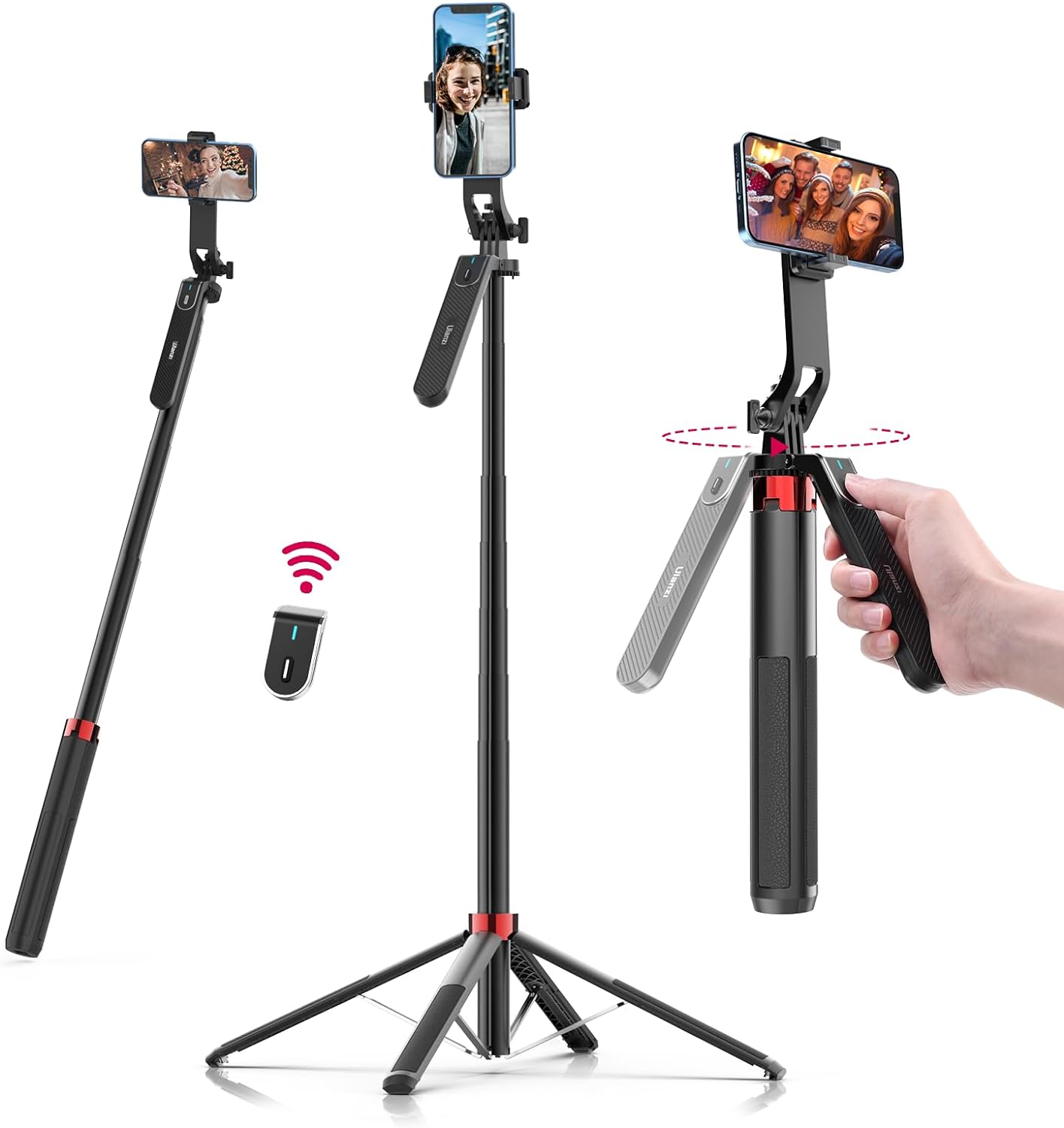 Ulanzi MA09 Bluetooth Remote Control Selfie Stick For GoPro Or Smartphone. 