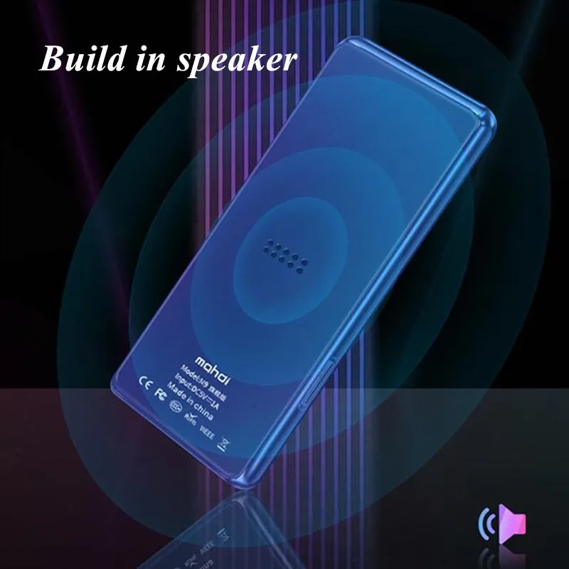Mahdi M9 MP4 Player Bluetooth 5.0 Touch Screen 3.5 inch MP3 Player HIFI Music Player Support FM Radio E-book Video With Speaker. 