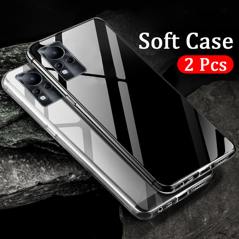 (2PCS)Phone Case Infinix Note11 NFC Back Cover Transparent Clear Soft Phone Case Anti-oxidation Silicone TPU Cover Infinix Note 11 NFC Case