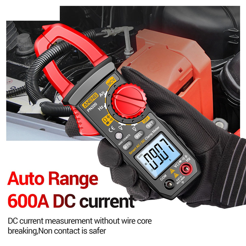 ANENG PN200 Digital Clamp Meter DC/AC 600A Current 4000 Counts.
