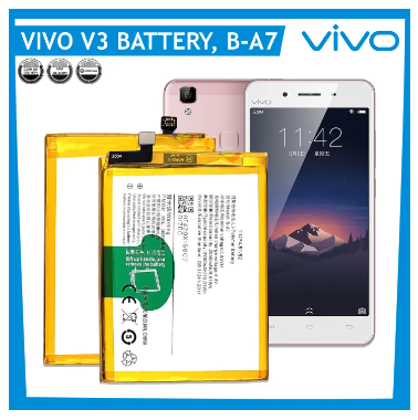 Vivo V3 Battery, Vivo V3 Battery crucial For Vivo V3Battery Fit V3A V3MA V3D Battery Very Good Quality Fast Battery Model B-A7 Capacity 2600mAh CELLMAX High Quality
