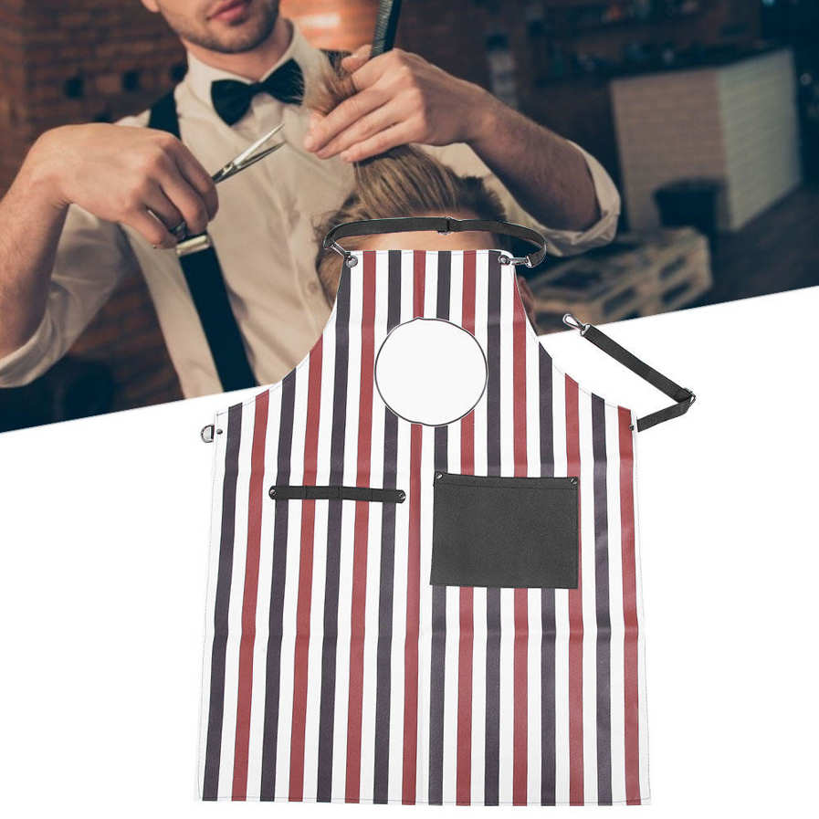 Hairdressing apron for dying hairdresser haircut professional cape with adjustment belt. 