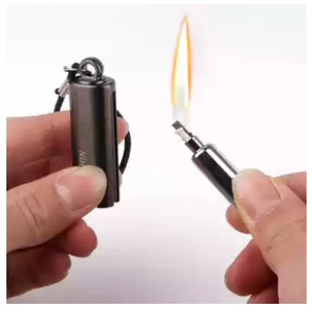 Survival Tool Lighter Kit for Outdoor Keychain Flint Fire Starter Shell Permanent Match Striker Key Chain Portable Free Fire. 