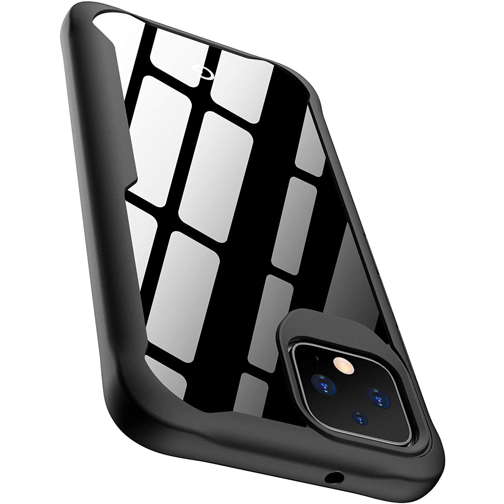 For Google Pixel 4XL Phone Hybrid Shockproof Case Anti German Buyer Case Transparent Hard PC and Soft TPU Silicone Rubber Shockproof Case Black Soft Frame Transparent Back Cover with Transparent Back Ultra Thin Black Cover. 