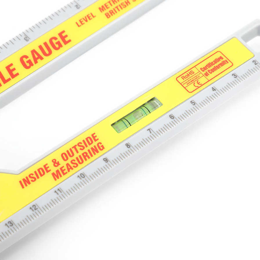Angle Gauge Miter Saw Protractor Engineering Plastic High Accuracy Measuring Ruler Tool for Outdoors. 
