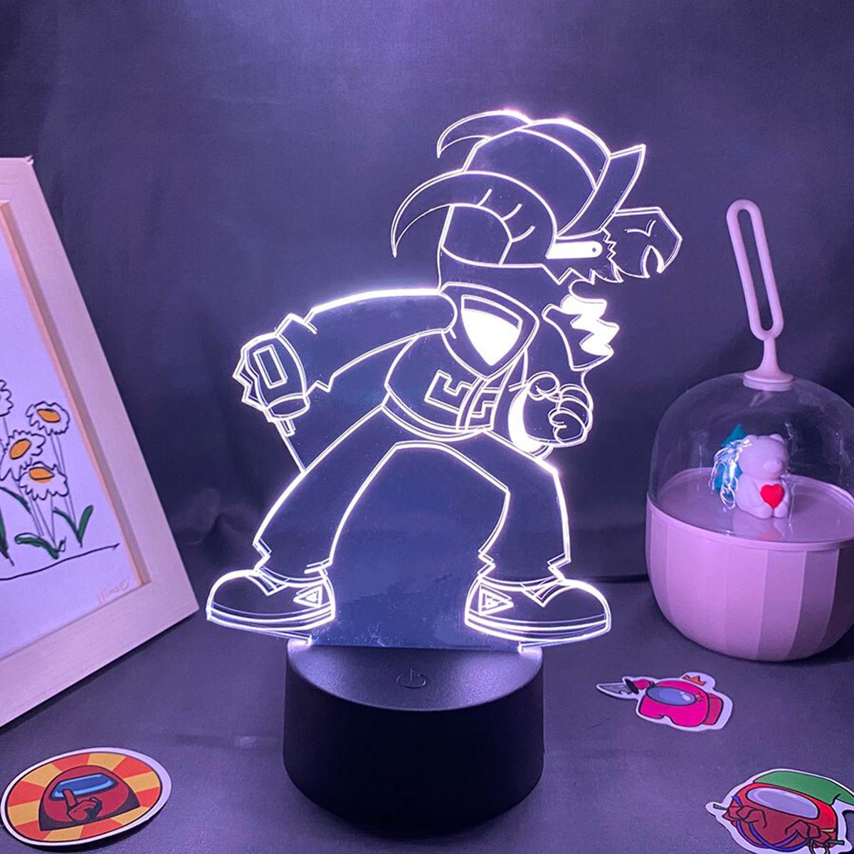 Game Friday Night Funkin Figure Tabi 3D Led Lamp RGB Night Light Birthday Gifts For FrieGaming Room Table Colorful Decor fnf