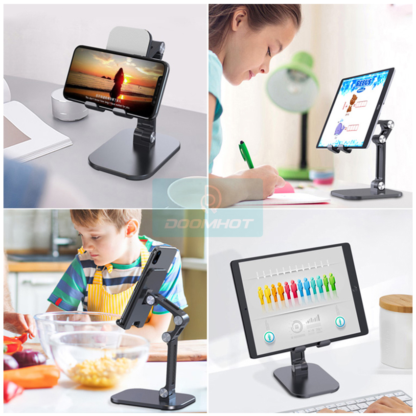 DoomHot Phone Holder Premium Universal Phone Stand Portable Adjustable Angle Folding Smart Phone Stand Dock Holder. 