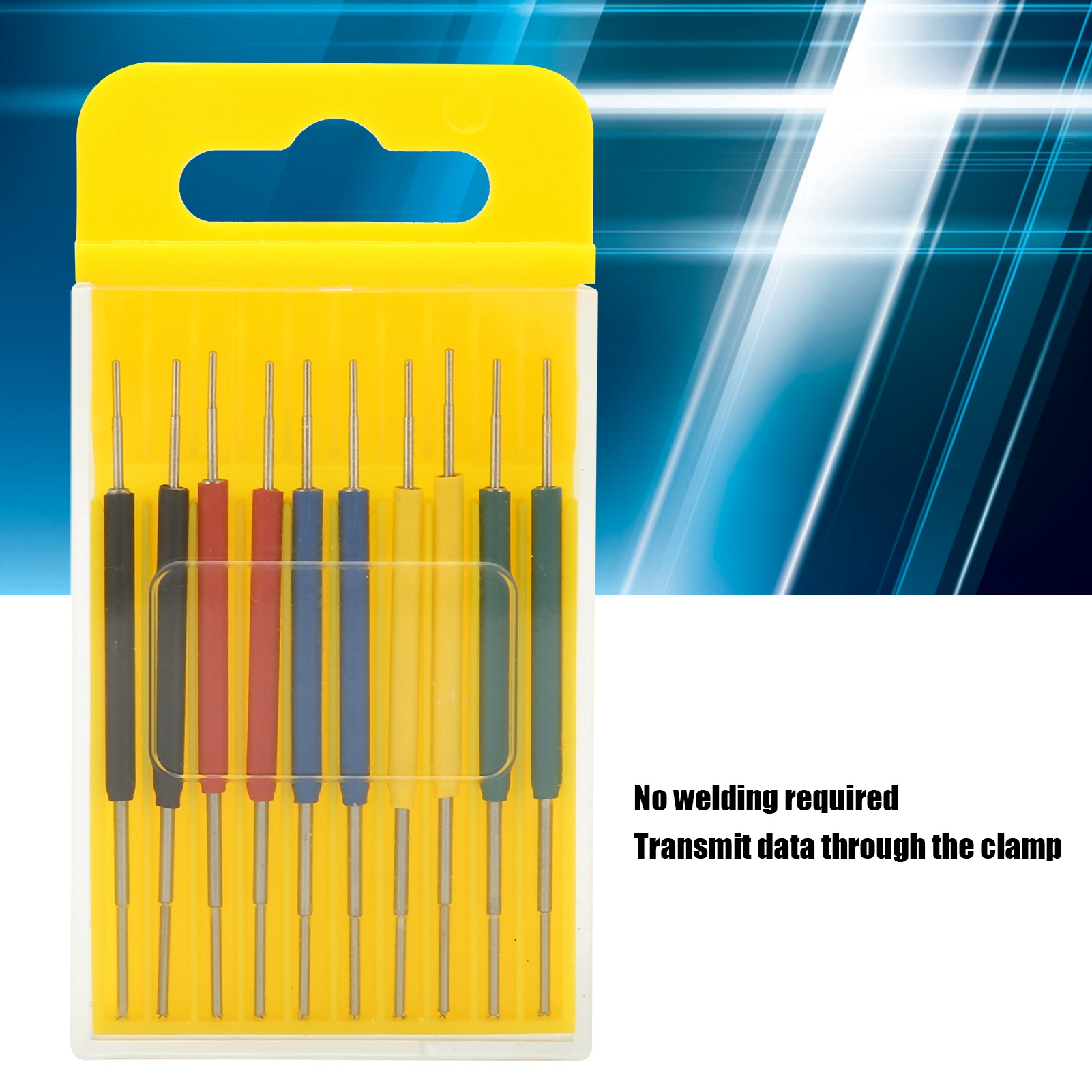 10Pcs Micro IC Hook Clip Mini SOP SOIC Test Leads Clamp Tester Multimeter Adapter